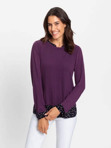 WITT WEIDEN Shirt in traube-bedruckt