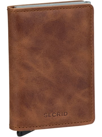 Secrid Geldbörse Slimwallet Vintage in Cognac-Silver