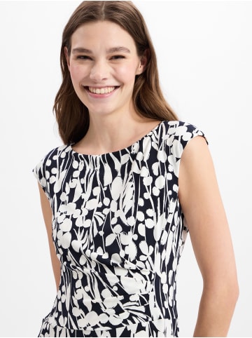 Ambiance Kleid in schwarz weiß - 0002