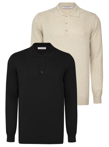 Felix Hardy Pullover in Beige-Schwarz