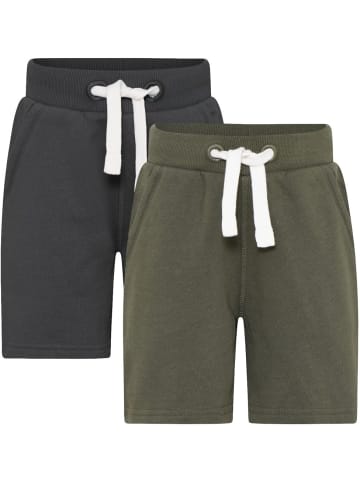 Minymo Kinder Sweat Pants "Basic 53-Sweat short (2-pack)" in Grün