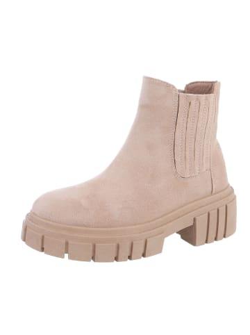 Ital-Design Stiefelette in Beige