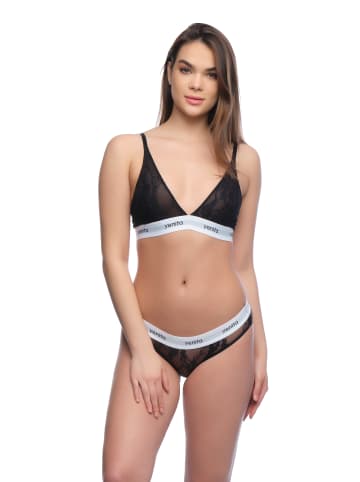 Yenita® Spitzen Unterwäsche 2-teiliges Set in schwarz