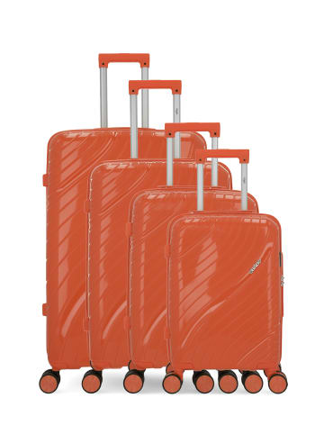 OBAGO 4 tlg. Kofferset LYRA M in Orange (101L/67L/43L/31L)