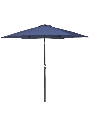 Beliani Marktschirm VARESE in Blau/Grau - (W) 270 x (H) 230 x (L) 270 cm