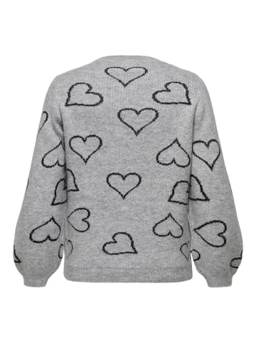 ONLY Carmakoma Strickpullover in Light Grey Melange 1