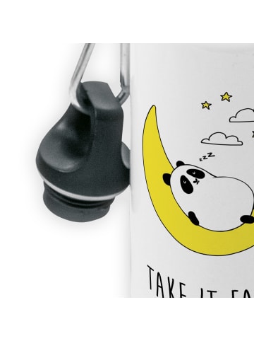 Mr. & Mrs. Panda Wasserflasche Panda Easy mit Spruch in Weiß