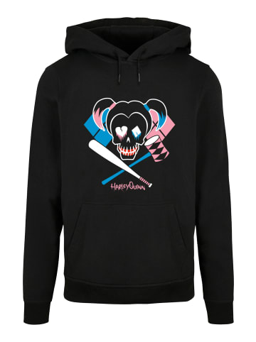 F4NT4STIC Basic Hoodie Suicide Squad Harley Quinn Skull  Emblem in schwarz