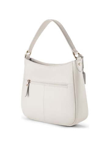 Lazarotti Bologna Leather Hobo Schultertasche Leder 27 cm in cream