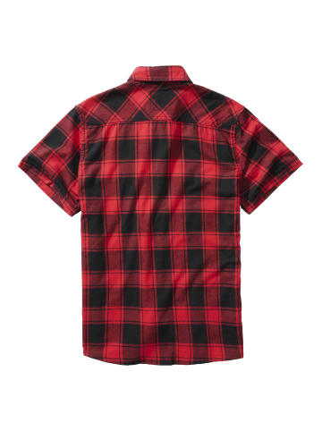 Brandit Short Sleeve Shirt in red/black