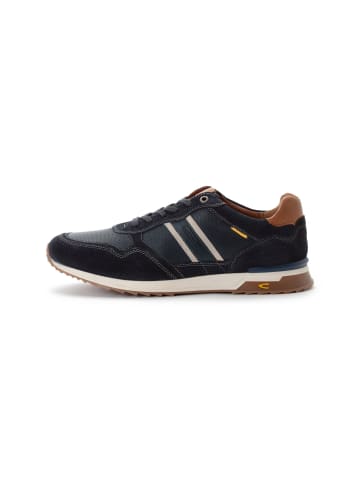 Camel Active Sneaker aus Leder mit Textildetails in Dunkelblau