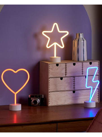 Beliani 3er-Set Dekobeleuchtung FLORETTA in Bunt/Gelb/Rot