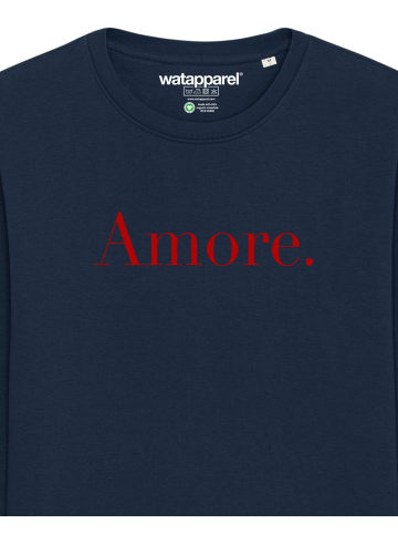 wat? Apparel Sweatshirt Amore in Dunkelblau