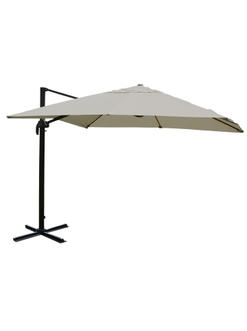 MCW Gastronomie-Ampelschirm A96, Creme-grau ohne Ständer