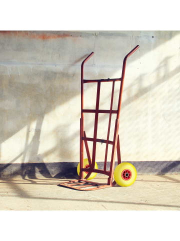relaxdays 2x Sackkarrenrad 3.00 4 Schwarz Rot