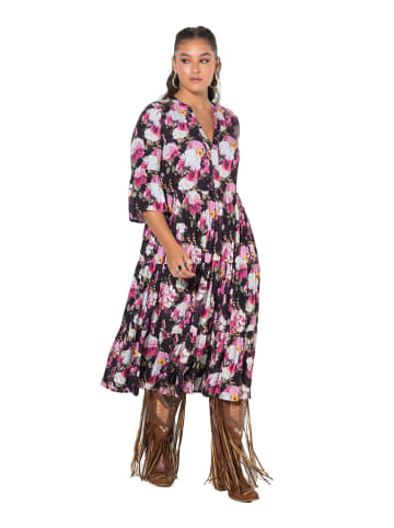 Studio Untold Midikleid in fuchsia pink