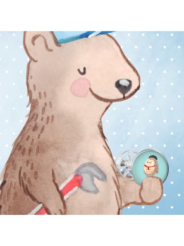 Mr. & Mrs. Panda Waschbecken Abfluss Eule Frankreich ohne Spruch in Türkis Pastell