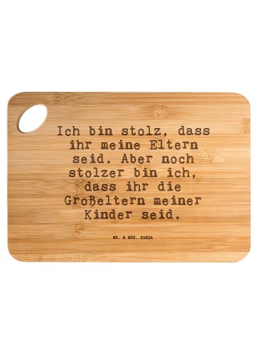 Mr. & Mrs. Panda Holzbrett Ich bin stolz, dass... mit Spruch in Braun