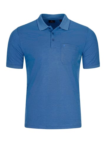 Ragman Poloshirt Basic in Aqua