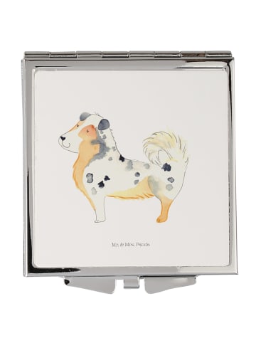 Mr. & Mrs. Panda Schminkspiegel Hund Australien Shepherd ohne Sp... in Weiß