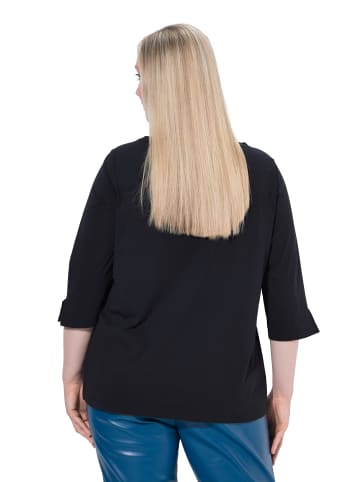 Ulla Popken Langarmshirt in schwarz