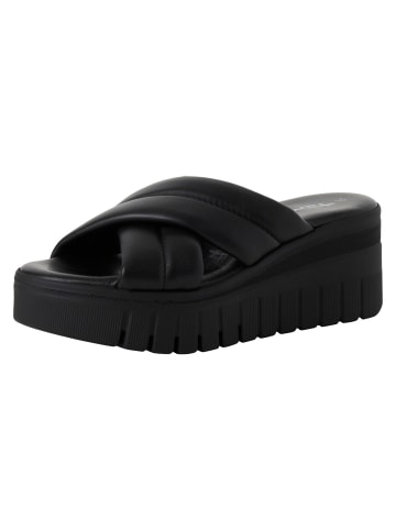 Tamaris Pantolette in BLACK LEATHER