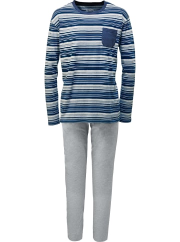 REDBEST Single-Jersey Schlafanzug in dunkelblau