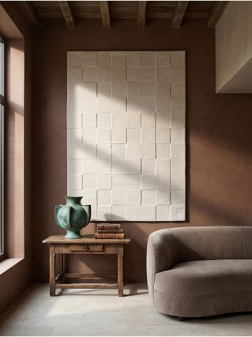 KADIMA DESIGN Wollteppich Schachbrett, Karos, Wohnzimmer schmutzabweisend in Natur