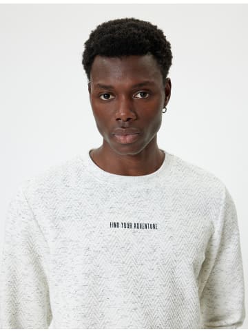 KOTON Sweatshirt in Weiß