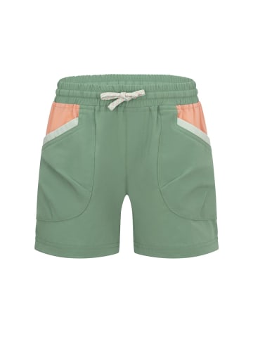 Trollkids Trekking shorts "Senja" in Blattgrün/Salbeigrün