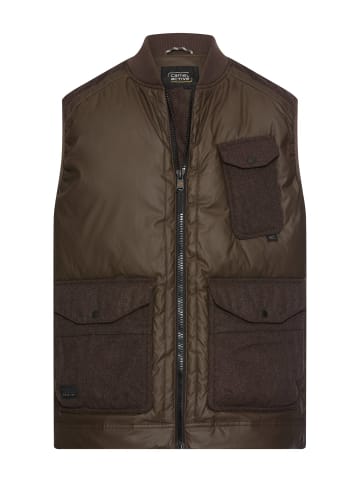 Camel Active Weste mit aufgesetzen Taschen in Braun