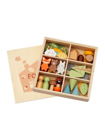 BusyKids Figuren-Set "Wald" in Mehrfarbig 22 x 22 x 5 cm - ab 3 Jahren