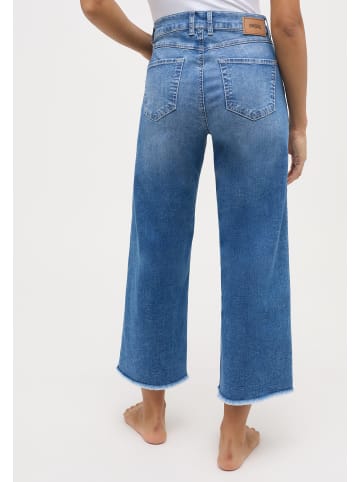 ANGELS  7/8 Jeans Jeans-Culotte Linn Fringe in hellblau