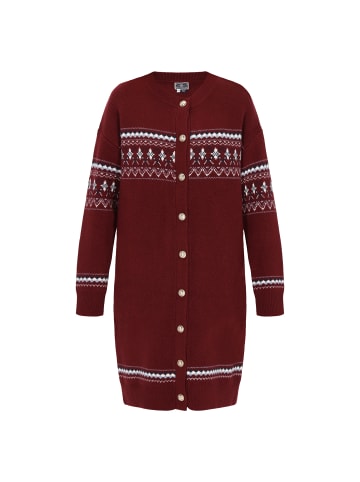 DreiMaster Maritim Women Cardigan in burgundy