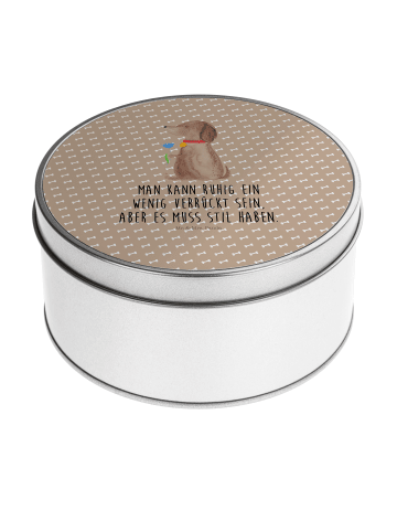 Mr. & Mrs. Panda Keksdose Hund Blume mit Spruch in Hundeglück