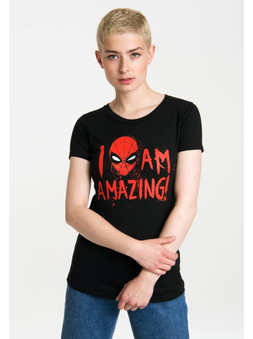 Logoshirt Print T-Shirt Marvel Comics in schwarz