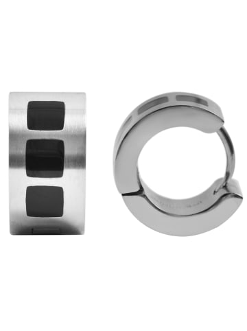 Adeliás Unisex Ohrringe – Creole aus Edelstahl in silber