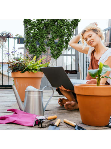 relaxdays Pflanzkasten "Spalierwand" in Grau - (B)71,5 x (H)171 x (T)32 cm