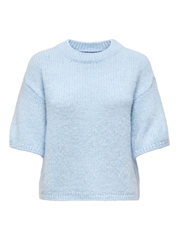 JDY Gestricktes T-Shirt in Cashmere Blue