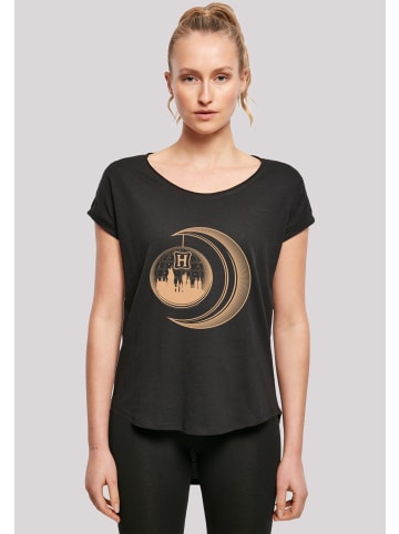 F4NT4STIC Long Cut T-Shirt Harry Potter Hogwarts Moon in schwarz