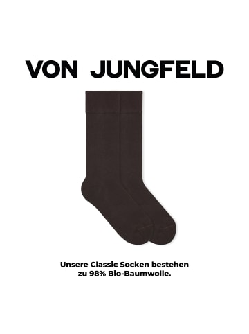 von Jungfeld Classic Socken Herbstfarben in Chestnut Brown