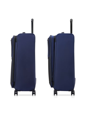 Roncato Metropolitan 4 Rollen Trolley 78 cm mit Dehnfalte in blue