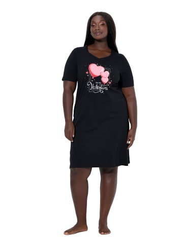 Ulla Popken Nachthemd in schwarz