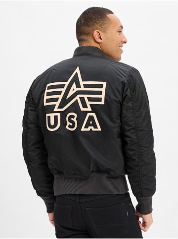 Alpha Industries Bomberjacke Distressed in schwarz