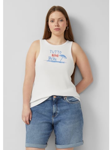QS T-Shirt in 01D0_weiß