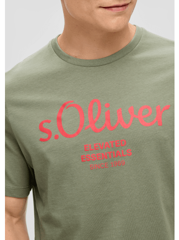 s.Oliver T-Shirt kurzarm in Olive