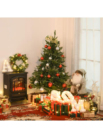 HOMCOM Weihnachtsbaum-Ø120 x 180H cm-Grün