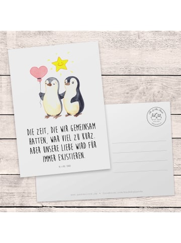 Mr. & Mrs. Panda Kondolenzkarte Eltern Sternenkind mit Spruch in Weiß