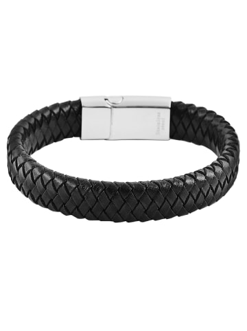 Adeliás Herren Armband aus Edelstahl 22 cm in schwarz