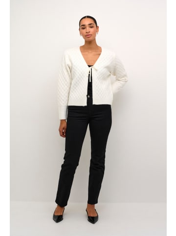 Kaffe Strickjacke KAselma in Chalk
